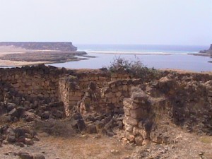 Ancient seaside fortress-Oman, So. Saudia Arabia